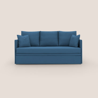 Brera Divano duplex con doppio letto in tessuto simil cotone impermeabile T13 blu