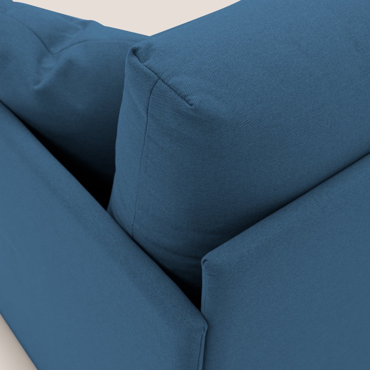 Brera Divano duplex con doppio letto in tessuto simil cotone impermeabile T13 blu