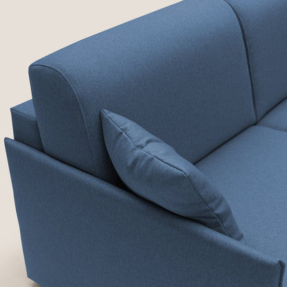 Evans Divano letto matrimoniale in tessuto impermeabile T13 blu