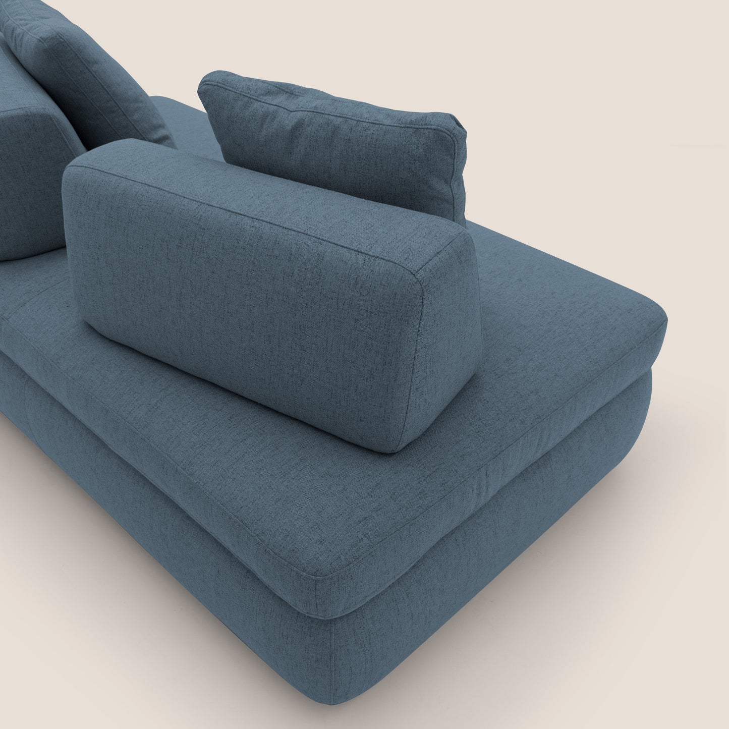 Gransasso Divano letto matrimoniale dal DESIGN innovativo in tessuto impermeabile T03 blu