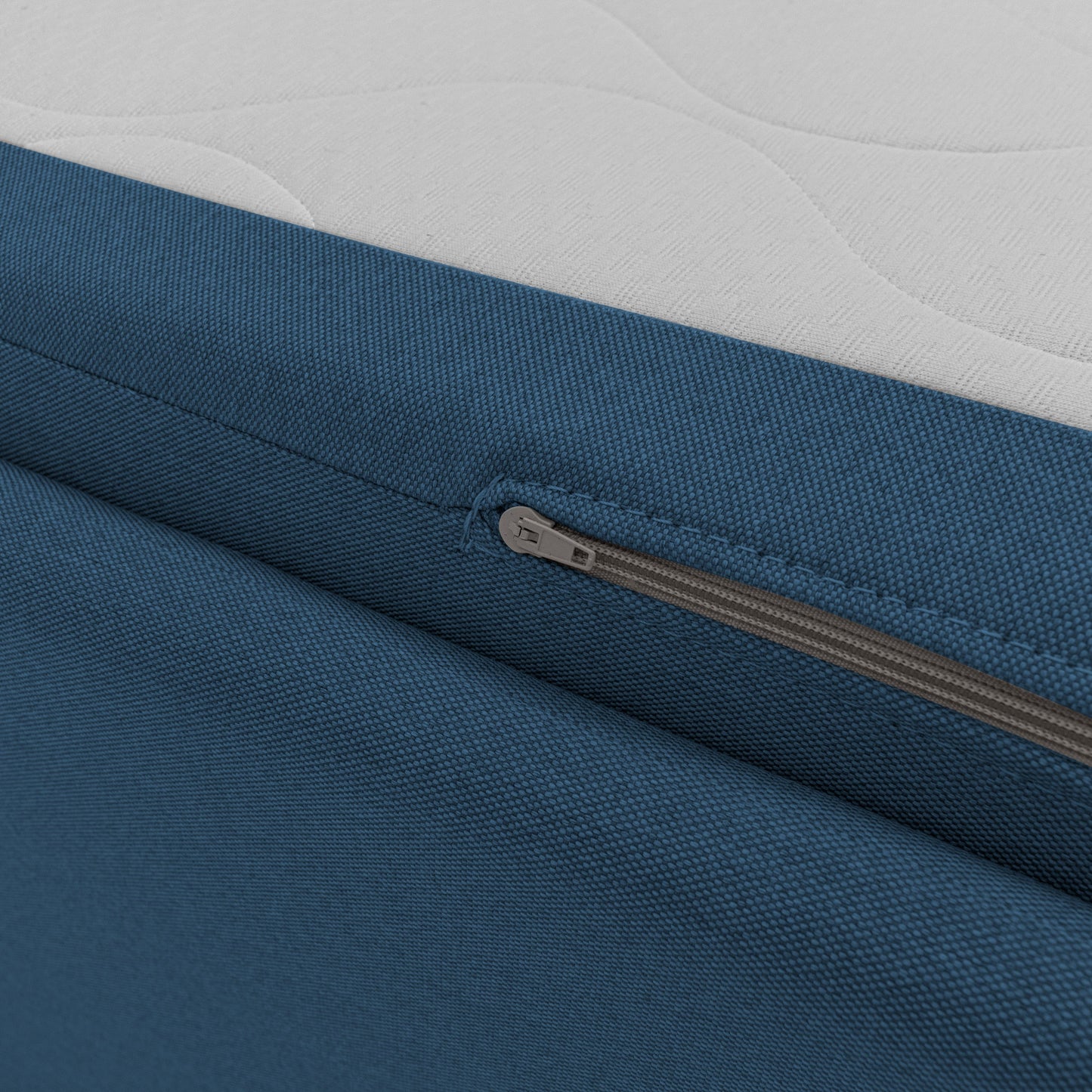 Brera Divano duplex con doppio letto in tessuto simil cotone impermeabile T13 blu