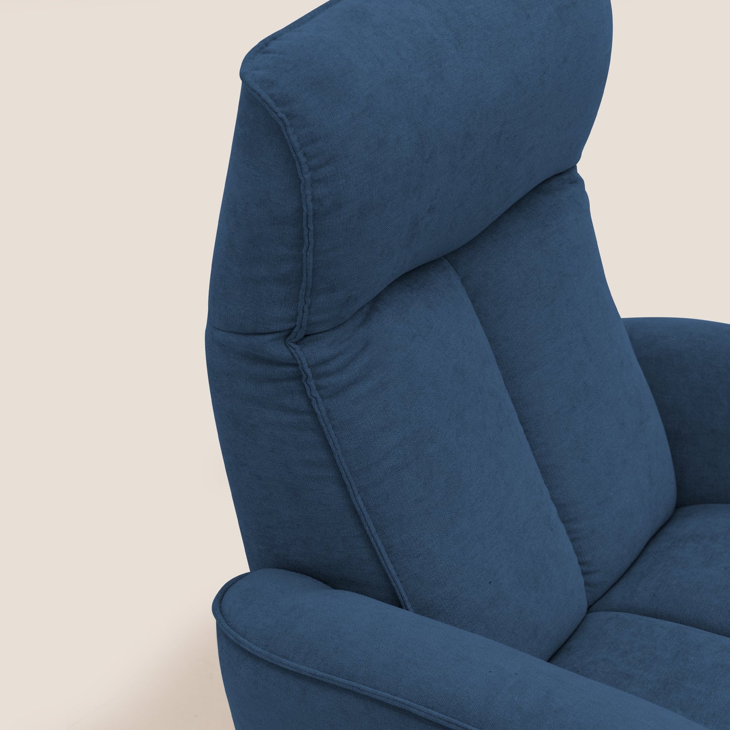 Poltroncina EVA RELAX in morbido tessuto impermeabile T02 blu