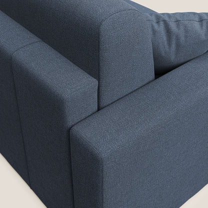 Best Divano letto angolare con penisola in tessuto smacchiabile QuickClean T08 blu