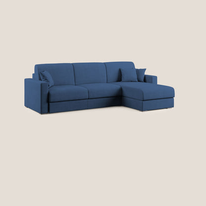 Best Divano letto angolare in tessuto impermeabile T02 blu