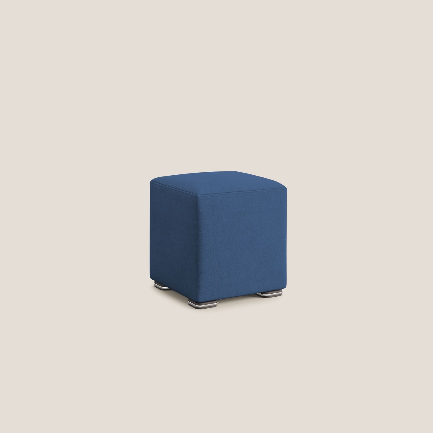 Pouf cubo in tessuto morbido impermeabile T02 blu
