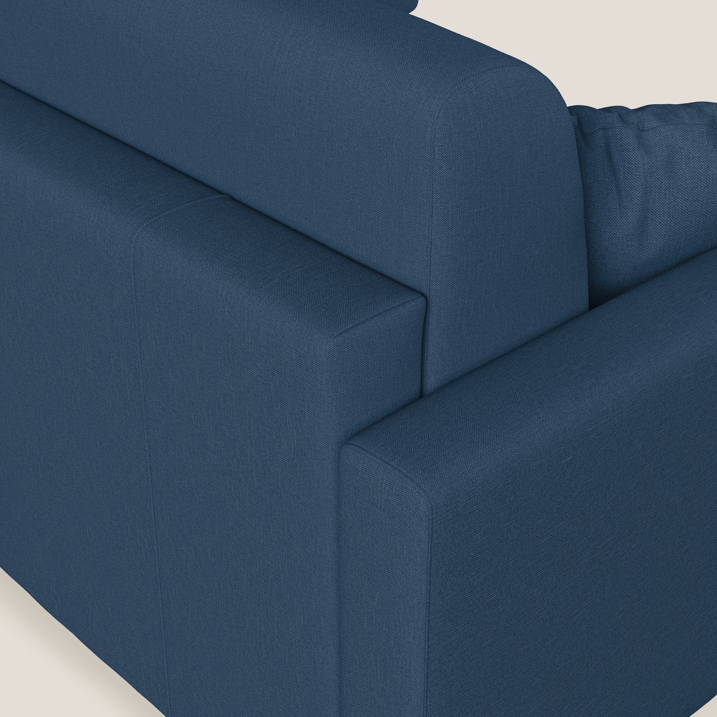 Chris Divano letto angolare 5 posti in tessuto impermeabile T13 blu