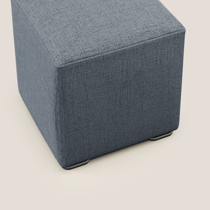 Pouf cubo in tessuto morbido impermeabile T03 blu