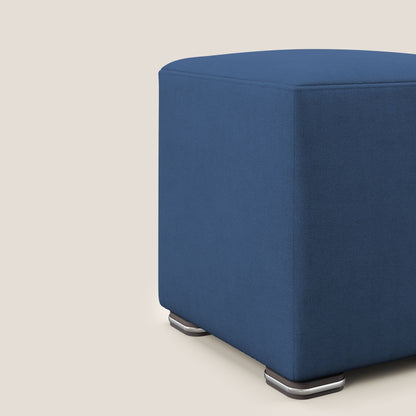 Pouf cubo in tessuto morbido impermeabile T02 blu