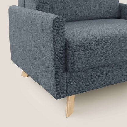 Edgar poltrona letto in tessuto felis impermeabile T03 blu