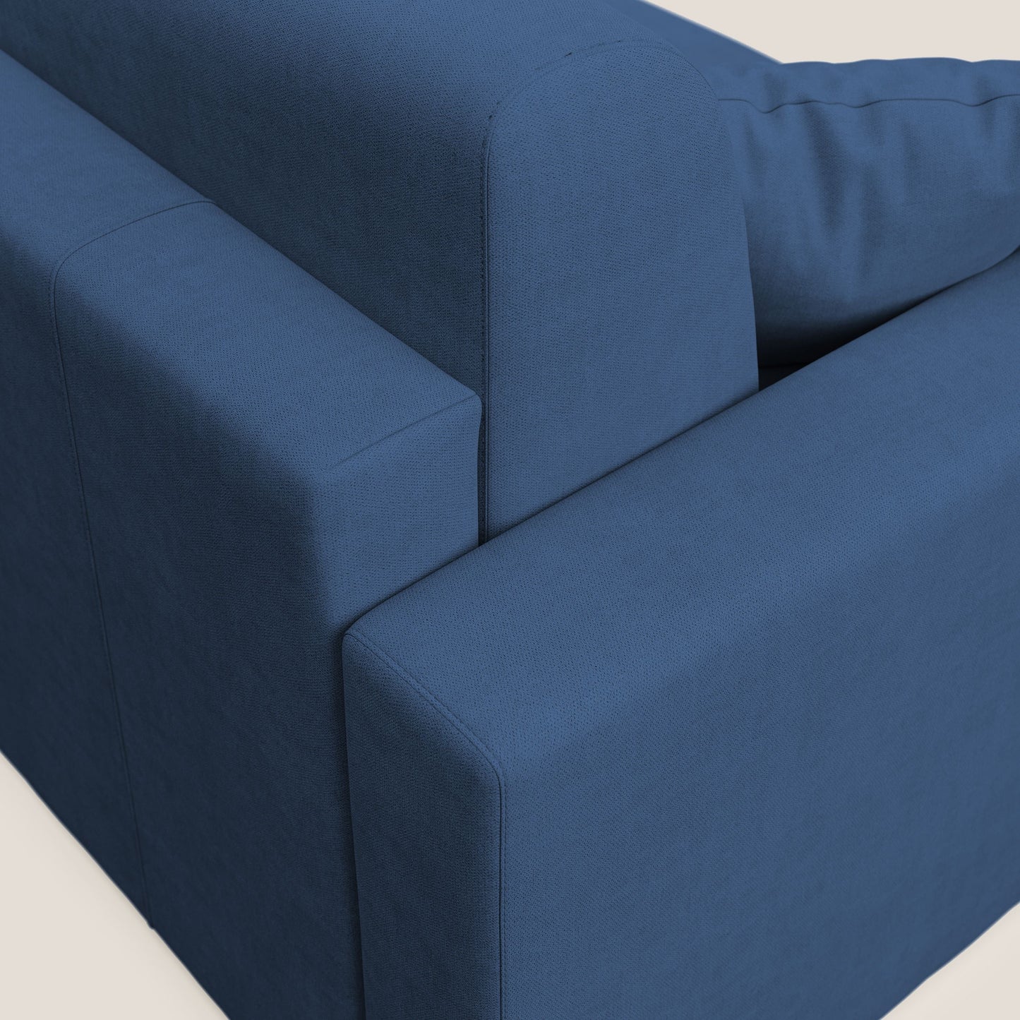 Best Divano letto angolare in tessuto impermeabile T02 blu