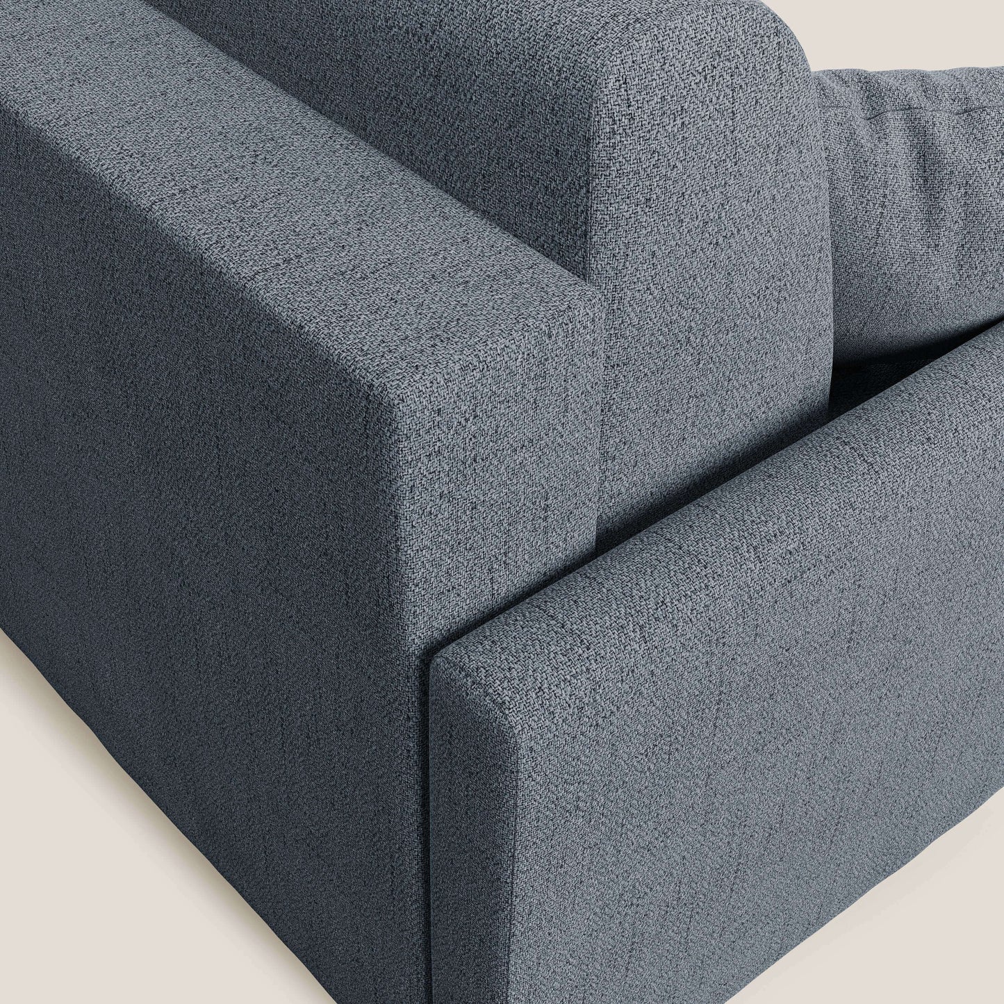 Edgar divano letto matrimoniale in tessuto felis impermeabile T03 blu 