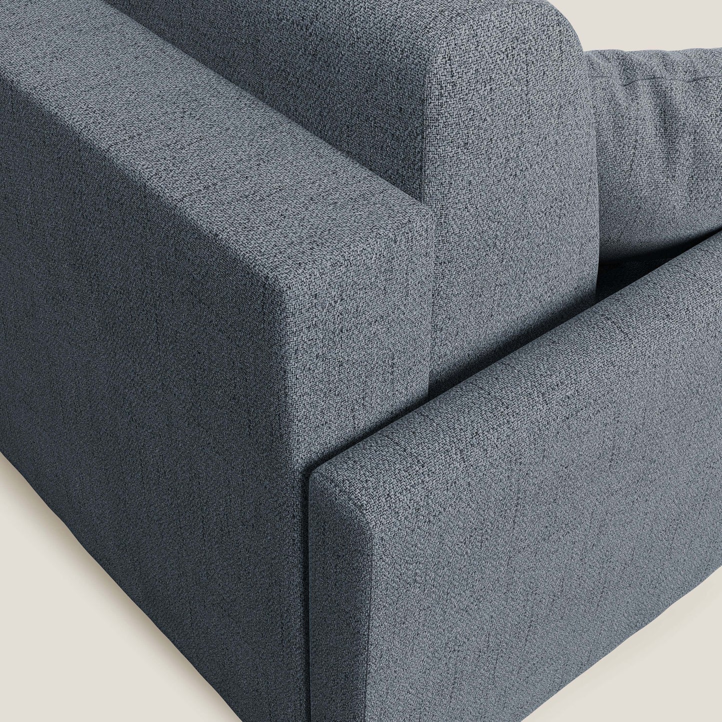 Edgar divano letto angolare in tessuto felis impermeabile T03 blu