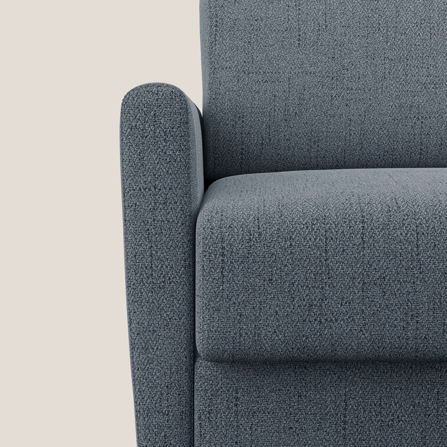 Edgar poltrona letto in tessuto felis impermeabile T03 blu