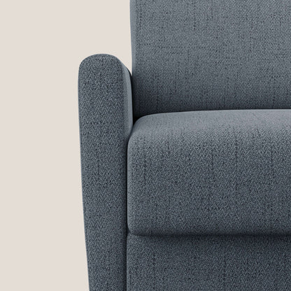 Edgar poltrona letto in tessuto felis impermeabile T03 blu