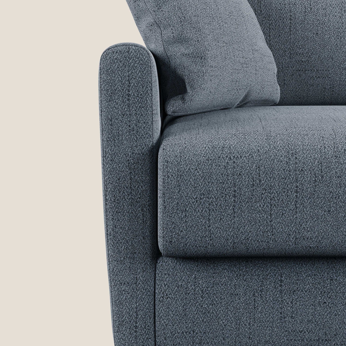 Edgar divano letto matrimoniale in tessuto felis impermeabile T03 blu 