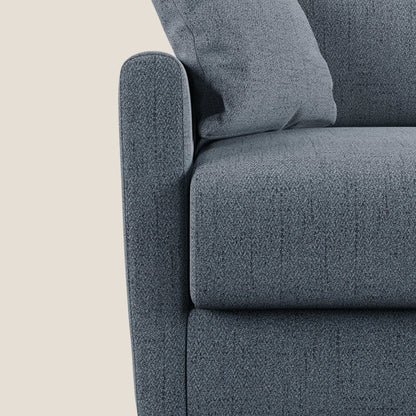 Edgar divano letto matrimoniale in tessuto felis impermeabile T03 blu 