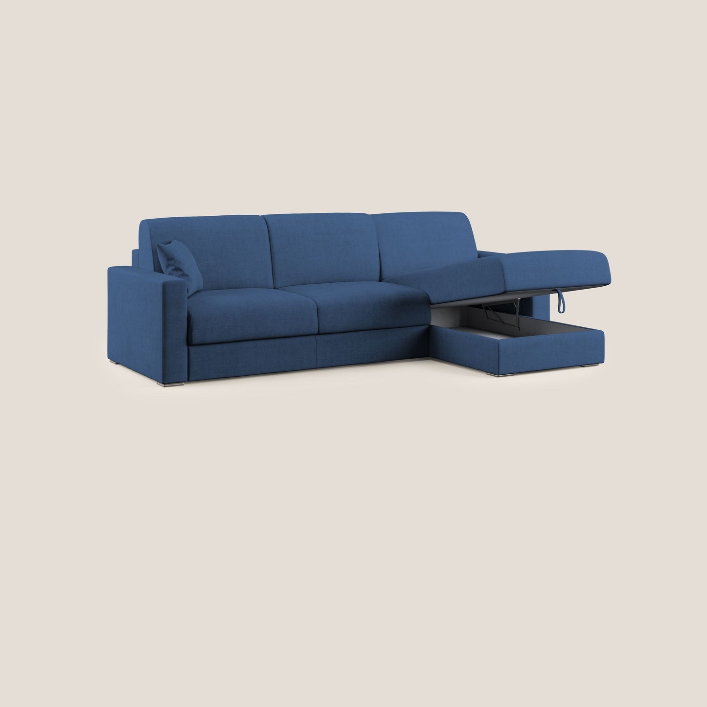 Best Divano letto angolare in tessuto impermeabile T02 blu
