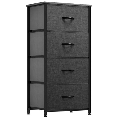 Modern 4/8/10-drawer Bedroom Fabric Dresser Storage Tower with Wood Top