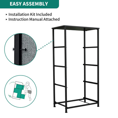 Modern 4/8/10-drawer Bedroom Fabric Dresser Storage Tower with Wood Top