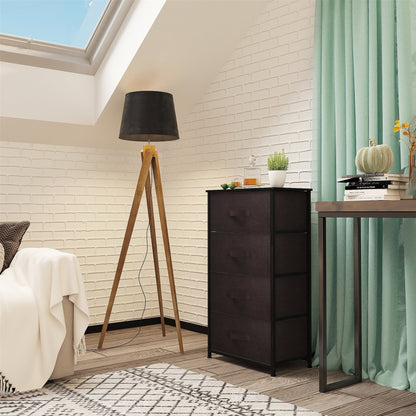 Modern 4/8/10-drawer Bedroom Fabric Dresser Storage Tower with Wood Top