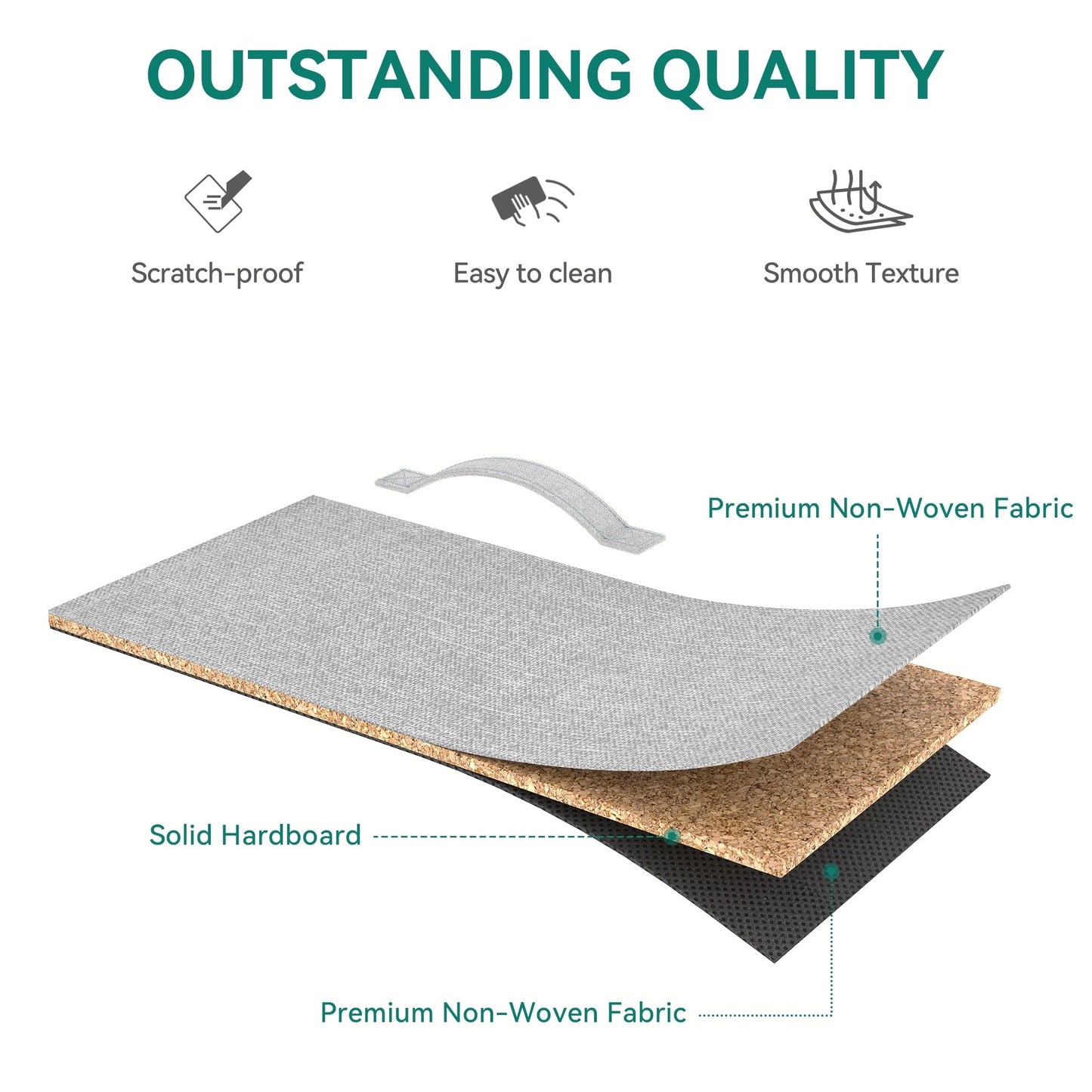 Modern 4/8/10-drawer Bedroom Fabric Dresser Storage Tower with Wood Top