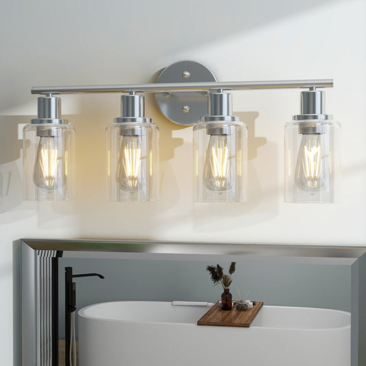 4-Light Vintage Bathroom Vanity Lights