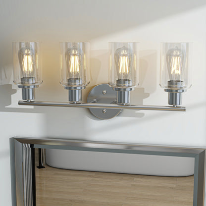 4-Light Vintage Bathroom Vanity Lights