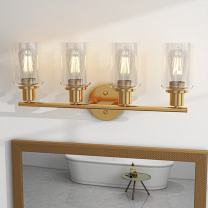 4-Light Vintage Bathroom Vanity Lights