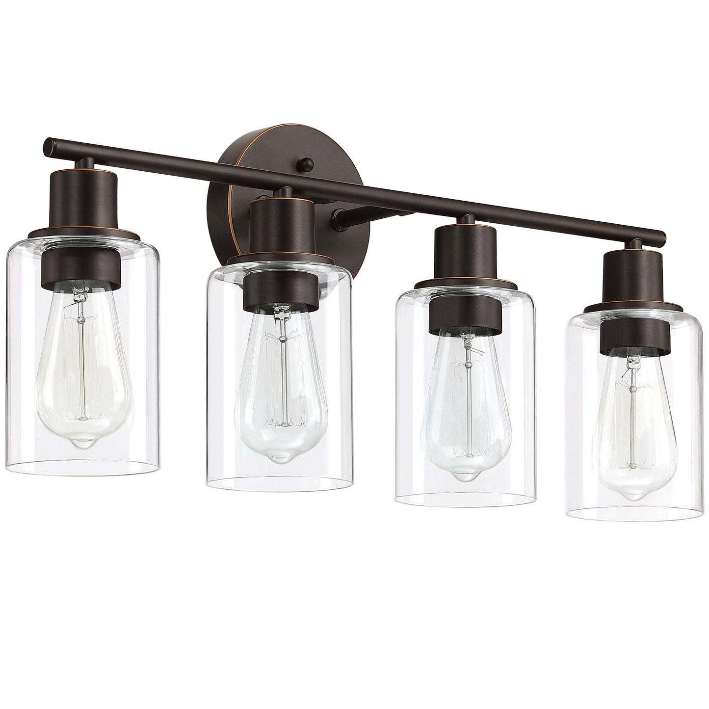 4-Light Vintage Bathroom Vanity Lights