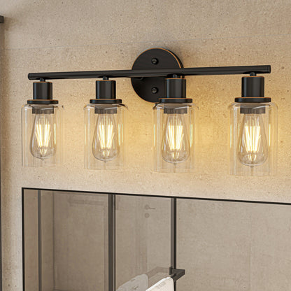 4-Light Vintage Bathroom Vanity Lights