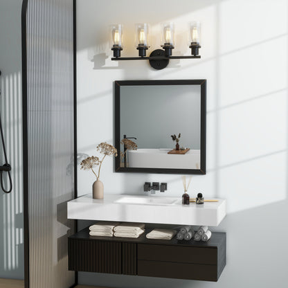 4-Light Vintage Bathroom Vanity Lights
