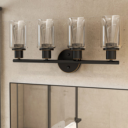 4-Light Vintage Bathroom Vanity Lights
