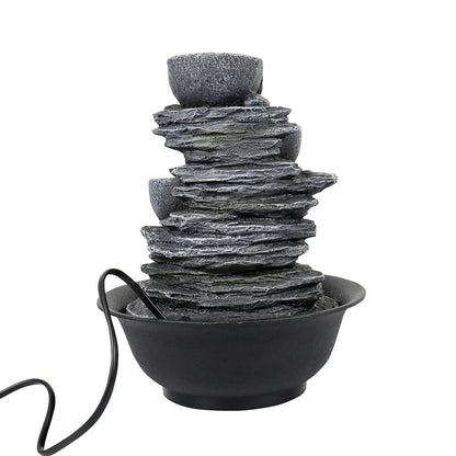 4-Tier Water Fountain Indoor Relaxation Waterfall Feature for Home