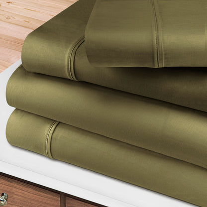 Egyptian Cotton 400 Thread Count Solid Bed Sheet Set by Superior