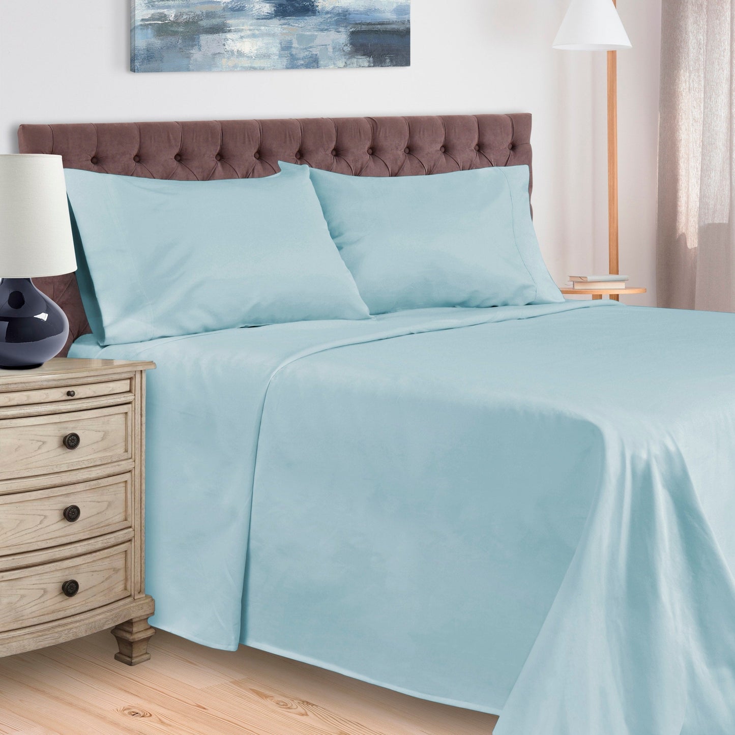 Egyptian Cotton 400 Thread Count Solid Bed Sheet Set by Superior