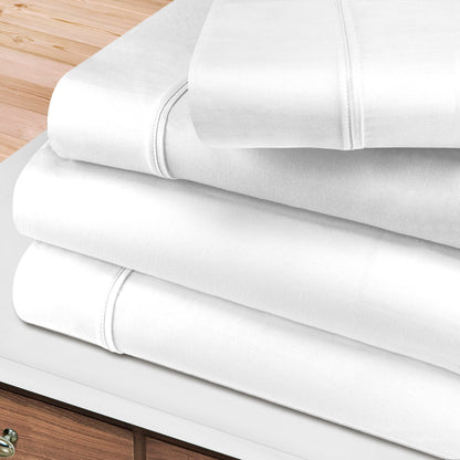 Egyptian Cotton 400 Thread Count Solid Bed Sheet Set by Superior