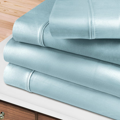 Egyptian Cotton 400 Thread Count Solid Bed Sheet Set by Superior