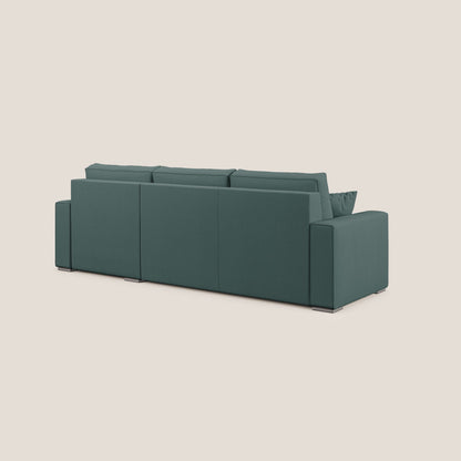 Dream Divano letto angolare in tessuto smacchiabile T05 verde 