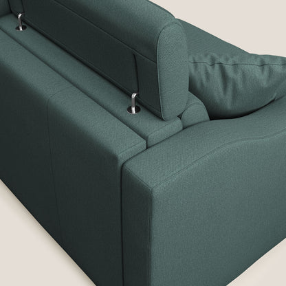 Divano letto matrimoniale Amber in tessuto smacchiabile T05 verde 