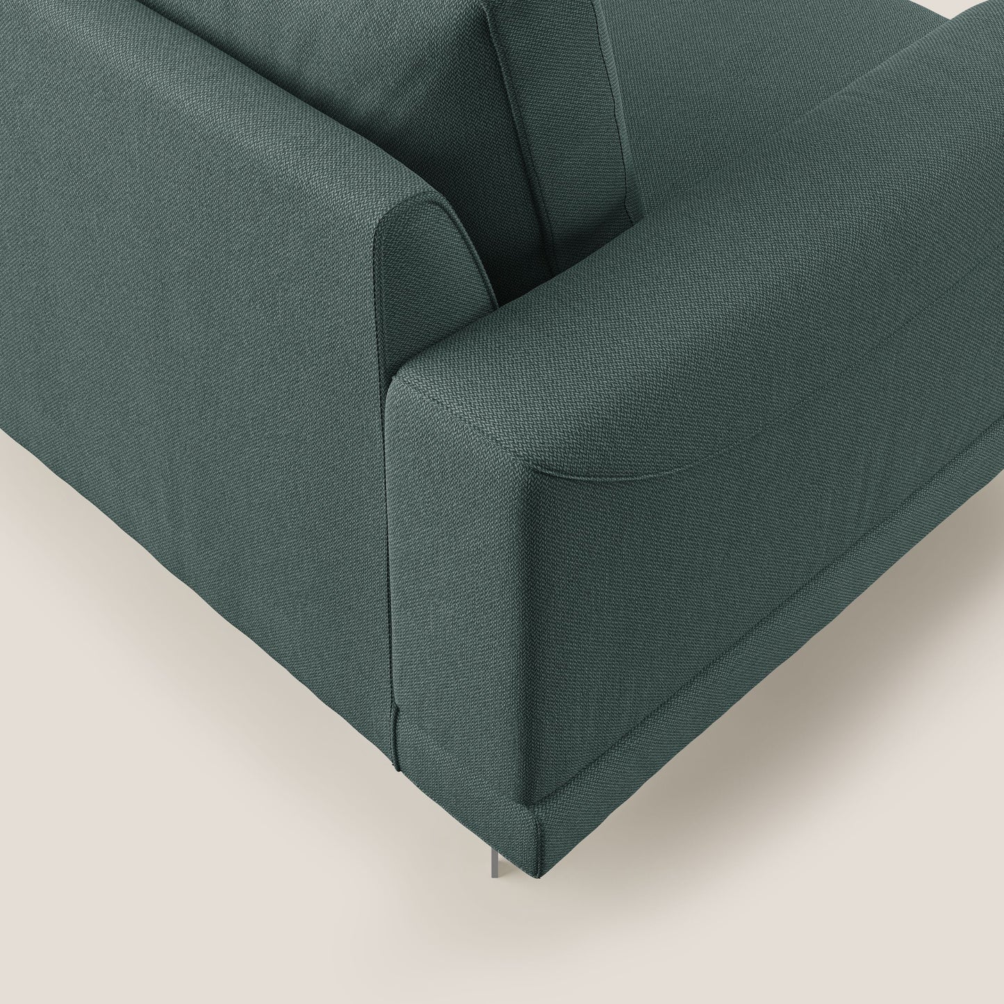 Dorian poltrona moderna in tessuto smacchiabile T05 verde