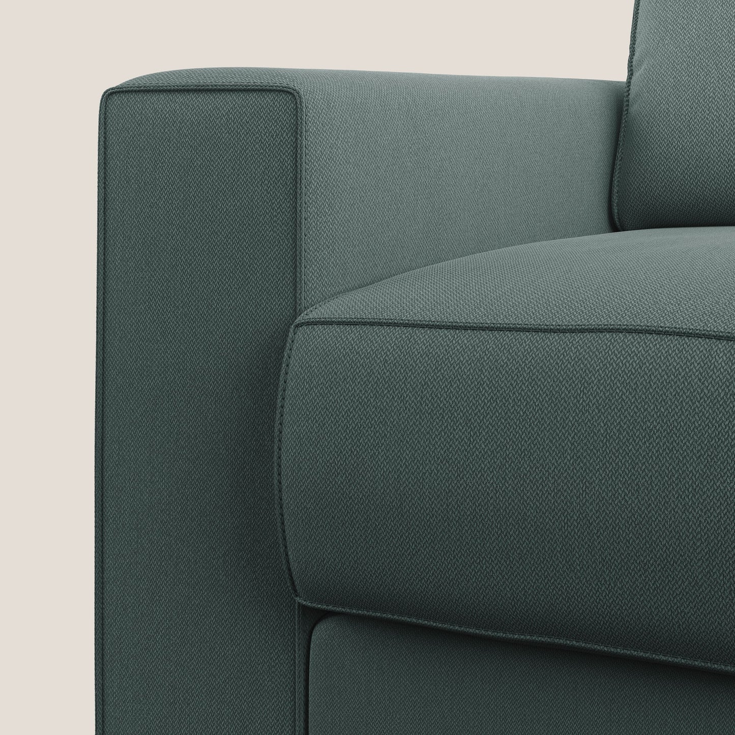 Dream poltrona letto con RETE A DOGHE e MATERASSO H16 cm in tessuto smacchiabile T05 verde