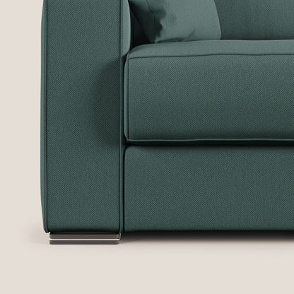 Dream Divano letto angolare in tessuto smacchiabile T05 verde 