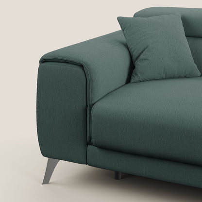 Fusion divano con sedute allungabili in tessuto smacchiabile T05 verde