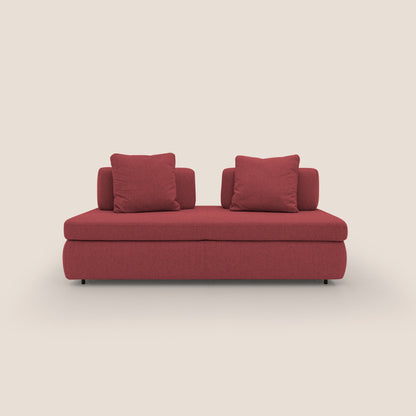 Gransasso Divano letto matrimoniale dal DESIGN innovativo in tessuto impermeabile T03 rosso