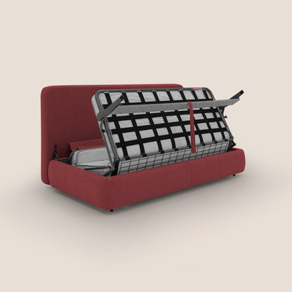 Gransasso Divano letto matrimoniale dal DESIGN innovativo in tessuto impermeabile T03 rosso