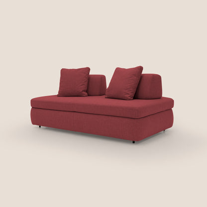 Gransasso Divano letto matrimoniale dal DESIGN innovativo in tessuto impermeabile T03 rosso