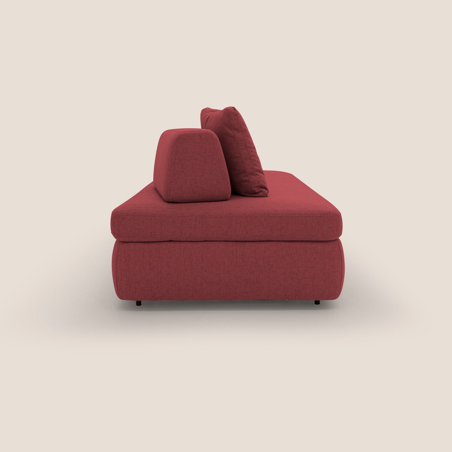 Gransasso Divano letto matrimoniale dal DESIGN innovativo in tessuto impermeabile T03 rosso