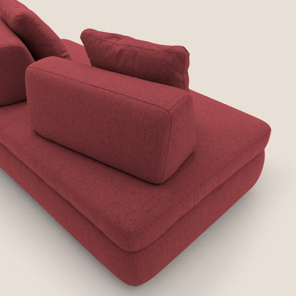 Gransasso Divano letto matrimoniale dal DESIGN innovativo in tessuto impermeabile T03 rosso