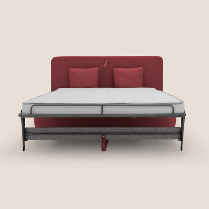 Gransasso Divano letto matrimoniale dal DESIGN innovativo in tessuto impermeabile T03 rosso