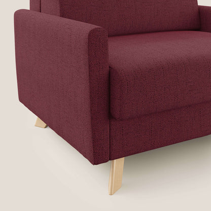 Edgar poltrona letto in tessuto felis impermeabile T03 rosso